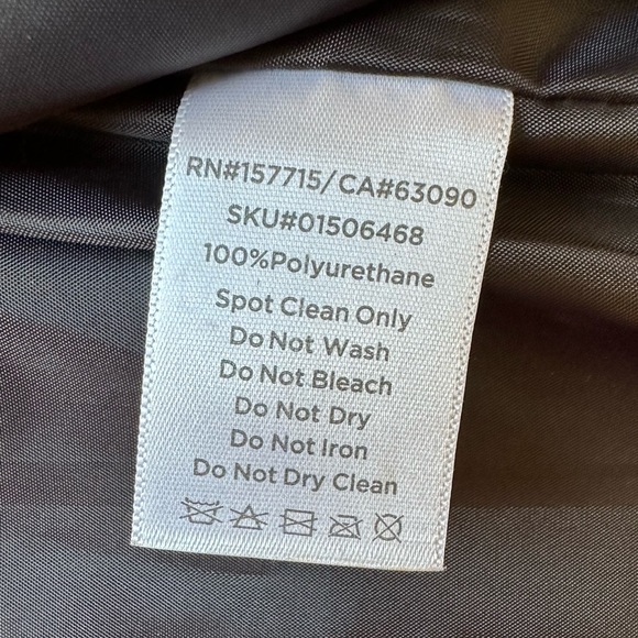 Black Girl Gang Punk Faux Leather Full Zip Jacket Size S - Picture 6 of 9